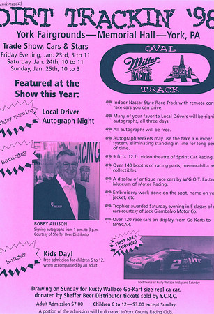 Dirt Trackin 98 Flyer 1998