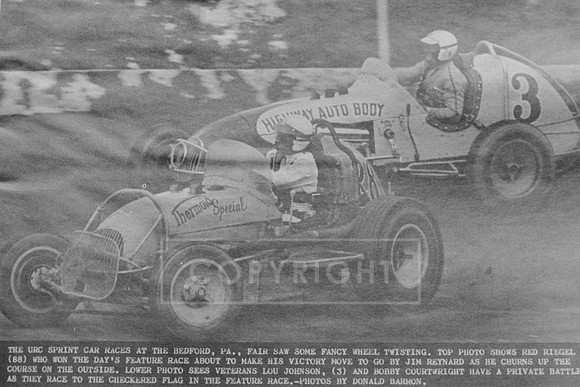 #3 L. Johnson and #28 Courtwright URC at Bedford