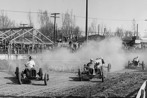 #14 Tommy Hinnershitz Gerber, Hank Rogers and Newt Myers at Reading