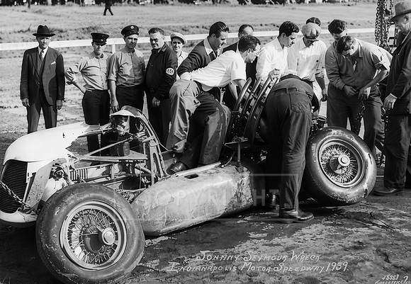 Johnny Seymour Wreck at Indianapolis