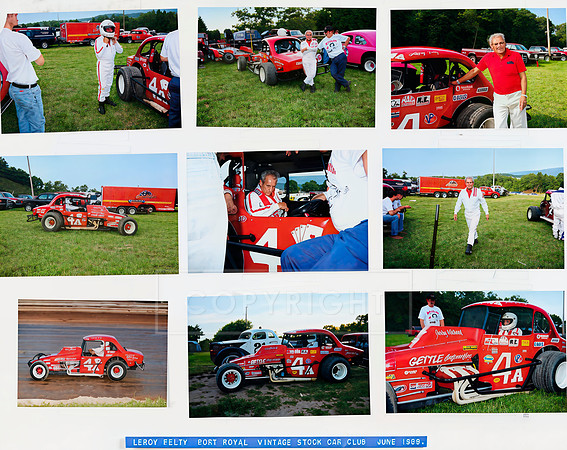 Leroy Felty Vintage Stock Car Club 1988 Collage