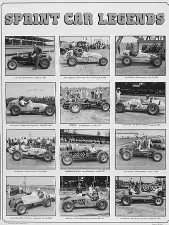 Sprint Car Legends Poster
