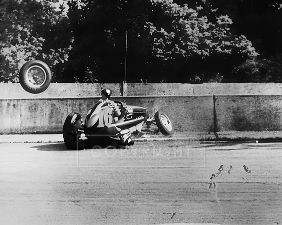 #16 Hal Cole Loses Wheel and Wrecks in Qualifying at Indianapolis
