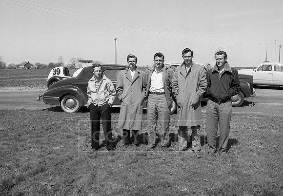 Penny Senft, Raymond Mille, Paul Miller, Tom McClune and Spangler at Williams Grove