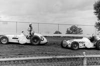 #5 A.J. Foyt and #14 Bobby Grim Champ Cars at Springfield