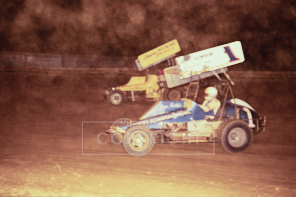 #1 Lynn Paxton and #60 Chuck Reinert at Williams Grove-5