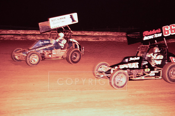 #1 Lynn Paxton and #66 Steve Smith at Williams Grove-3