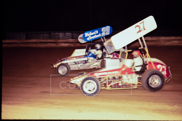 #29 Jim Edwards and #27 Len Seroka at Williams Grove-5