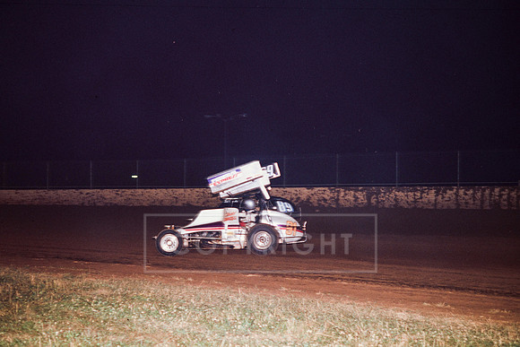 #91 Sammy Swindell and #89 Rob Capetta at Penn National-6