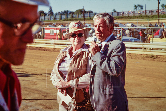 Carl Sweikert and Checkered Flaf Fan Club President at Williams Grove-8