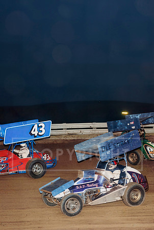 Sprint Car Action at Lincoln-3