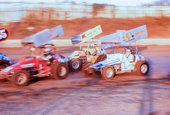 Spint Car Action at Reading-7