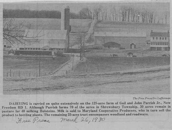 Dairying Newspaper Photo
