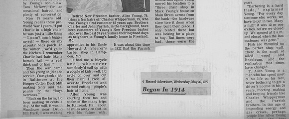 T Allen Young Barber Article (2)