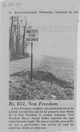 Watch For Drunks Article