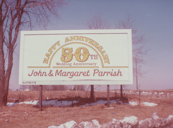 John & Margaret 50th Anniv Billboard (2)
