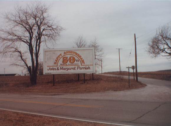 John & Margaret 50th Anniv Billboard March 1984