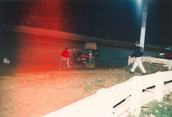 #8 Unknown Sprint Car Crash