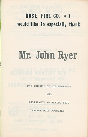 Tractor Pull on Ryer Farm Program August 16 1975 (2)