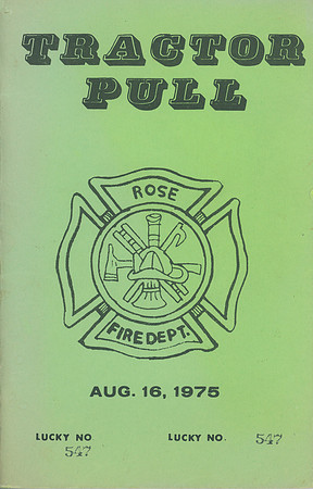 Tractor Pull on Ryer Farm Program August 16 1975