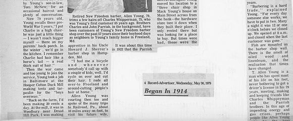 T Allen Young Barber Article (2)