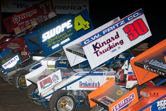 #77 Greg Hodnett, #4 Eric Stambaugh, #30 Doug Esh and #5W Todd Shaffer