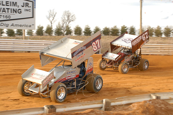 #87 Alan Krimes and #67 Cris Eash