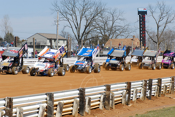 410 Sprint Pace Lap