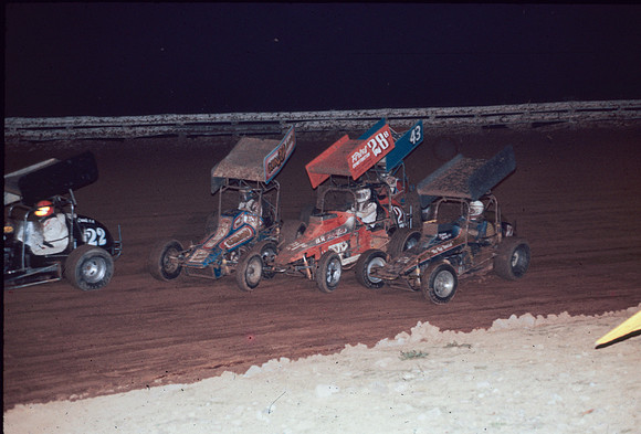 Sprint Car Action at Lincoln-2
