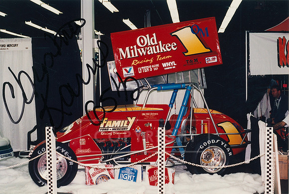#1 Old Milwaukee Show Car Christine Karns Autograph