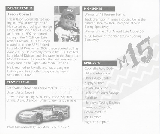 #15 Jason Covert Hero Card back