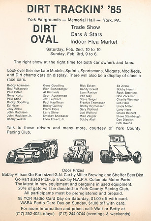 Dirt Trackin 85 Flyer