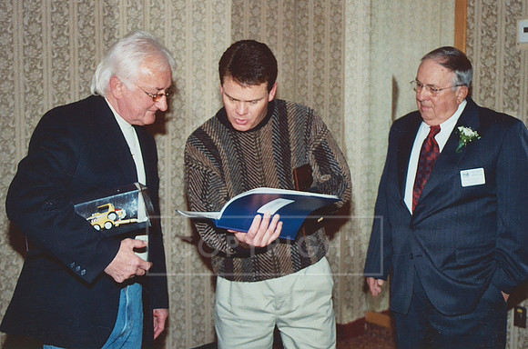 Unknown, Mark Kinser and Paul Miller YCRC Hall of Fame Banquet 2004