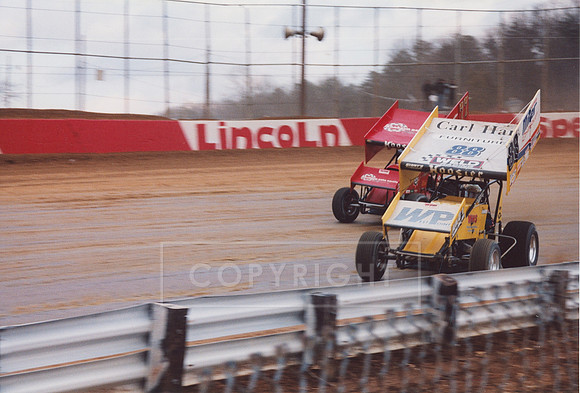 #88H Fred Rahmer and #77 Greg Hodnett at Lincoln