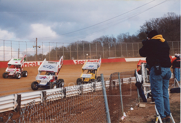 #30 Doug Esh, #47J Jeff Busby and #88 Fred Rahmer at Lincoln