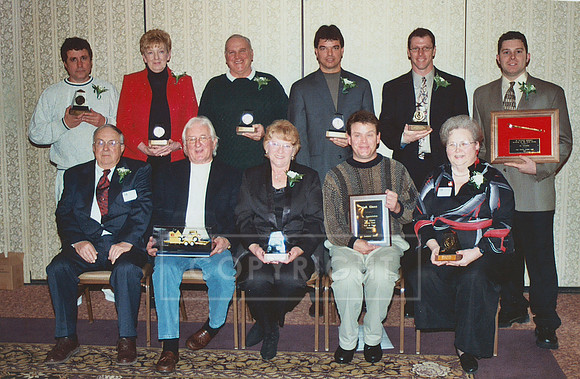 Inductees and Mark Kinser YCRC Hall of Fame Banquet 2004