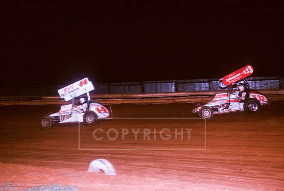 #44 Jim Nace and #K33 Keith Kauffman at Williams Grove-2