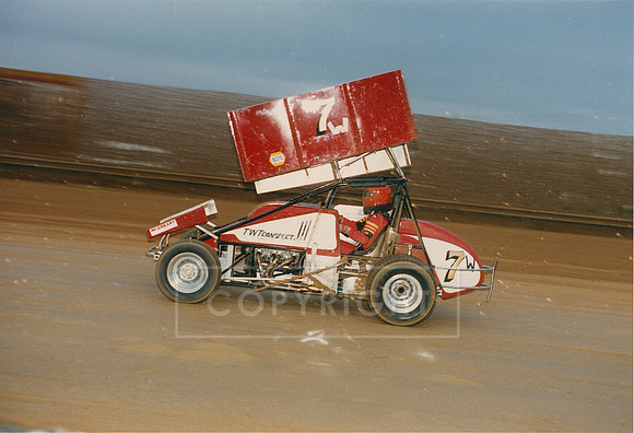#7w Johnny Mackison Jr. Florida National Speedway 2-3-87