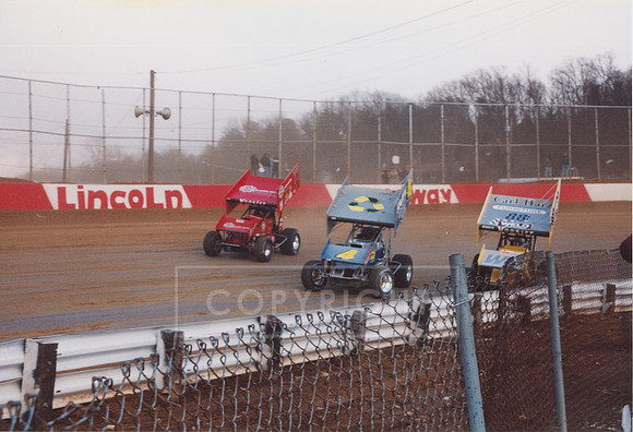 #77 Greg Hodnett, #4 Eric Stambaugh and #88H Fred Rahmer at Lincoln