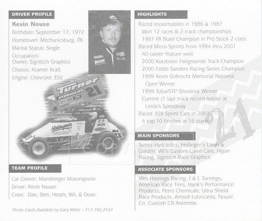#21 Kevin Nouse Hero Card back