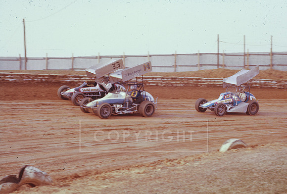 #33 Ed Zirkle, #14 Barry Camp and #20 Bobby Weaver