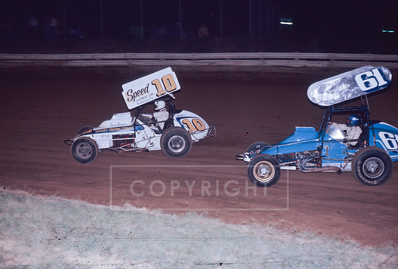 #10 Fred Berger and #61 Kenny Slaybaugh at Lincoln-5