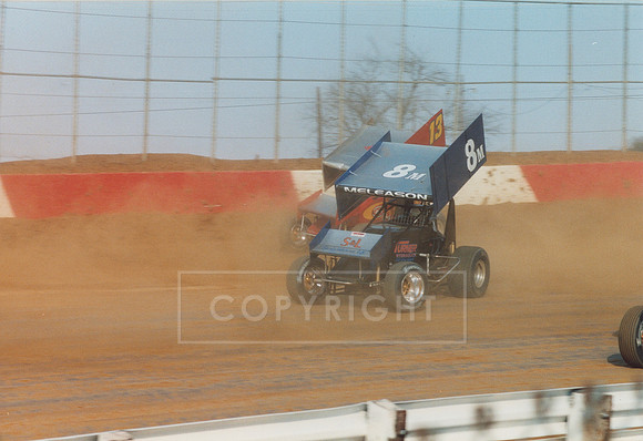 #8M Chris Meleason and #13 Unknown at Lincoln