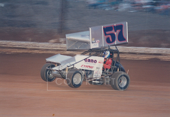 #57 Unknown Sprint Car Wheelstand