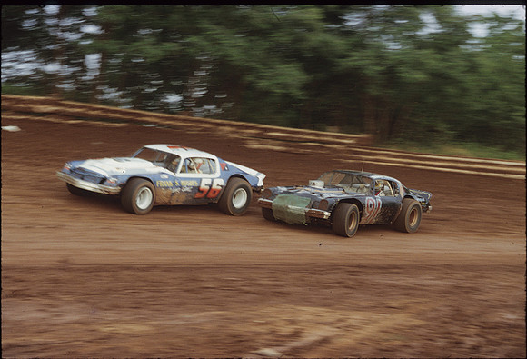 #36 Carl Hughes and #91 Larry Hare