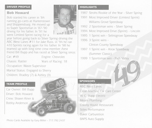 #49 Bob Howard Hero Card back