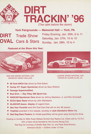 Dirt Trackin 96 Flyer 1996